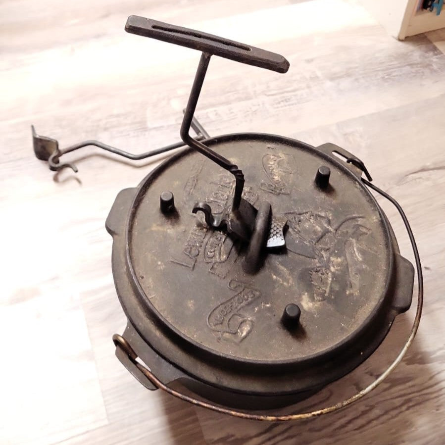dutch oven lid lifter in use