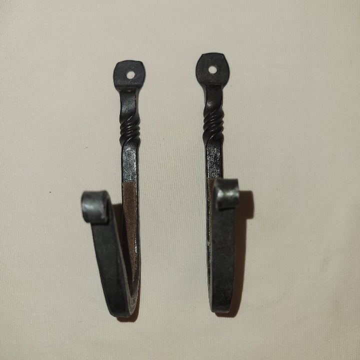 hand forged metal gun hooks