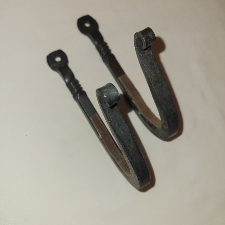 hand forged metal gun hooks