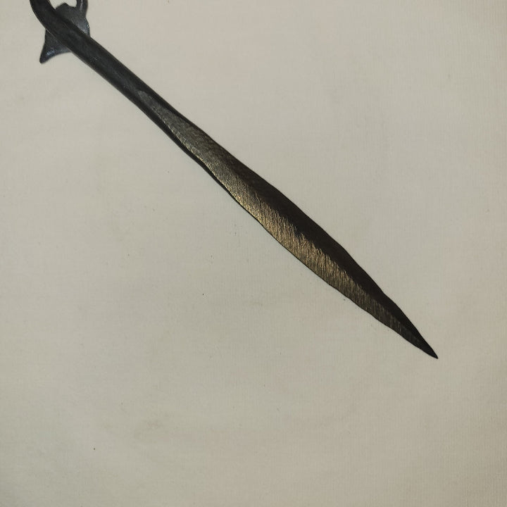 hand forged letter opener-back
