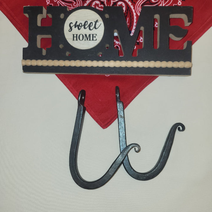 hand forged metal wall hooks