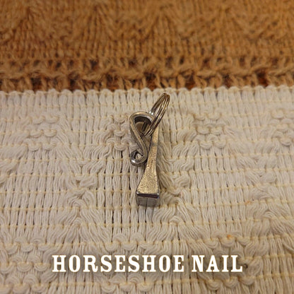 horseshoe nail keychain