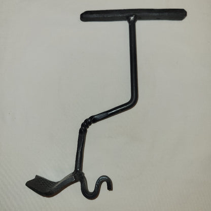 hand forged dutch oven lid lifter-side