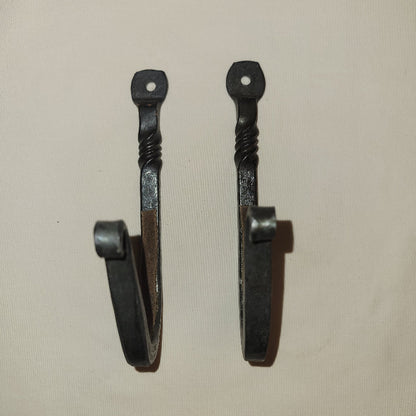 hand forged metal gun hooks
