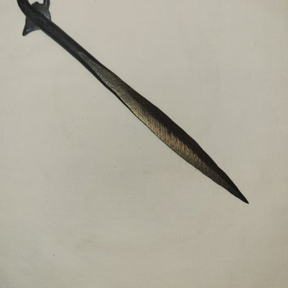 hand forged letter opener-back